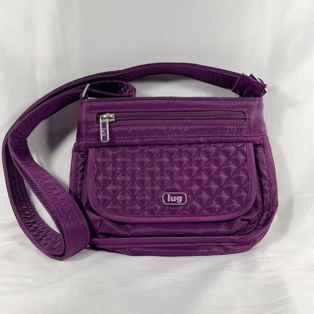 lug Purple Quilted Crossbody Bag